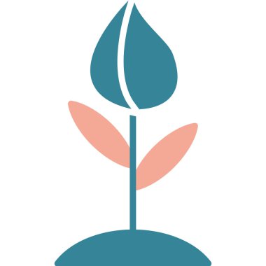 Bitki. Web simgesi basit tasarım