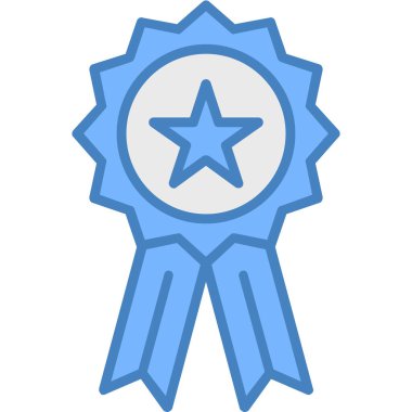 Madalya. Web simgesi basit illüstrasyon