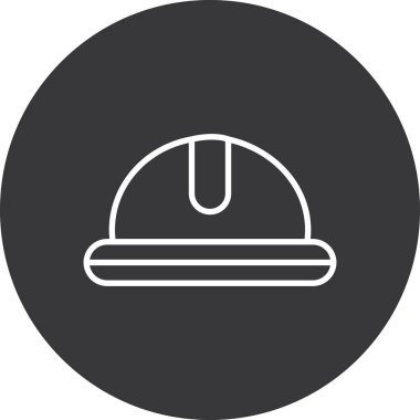 Kask simgesi vektör illüstrasyonu