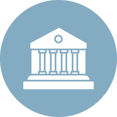Bina. Web simgesi basit illüstrasyon