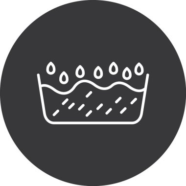 Bir çelenk simgesinin vektör çizimi