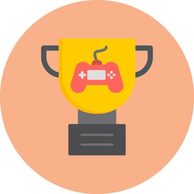 oyun düz vektör simgesi