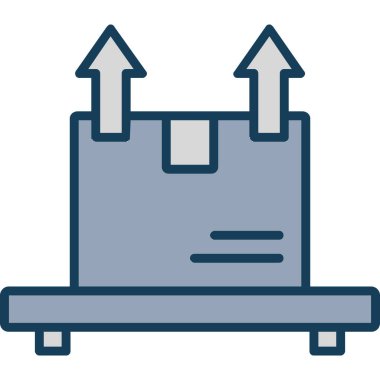 Konveyör bant vektör simgesi