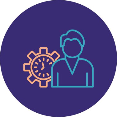 İş simgesinin vektör illüstrasyonu