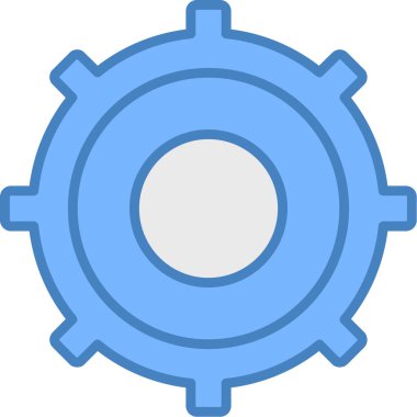 Teçhizat Web simgesi basit illüstrasyon