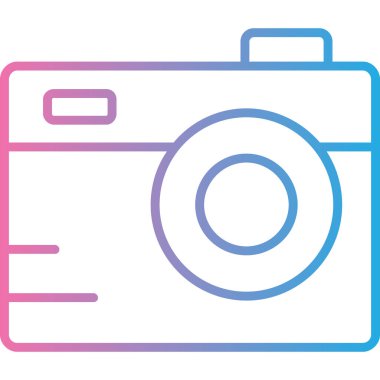 Kamera. Web simgesi basit illüstrasyon