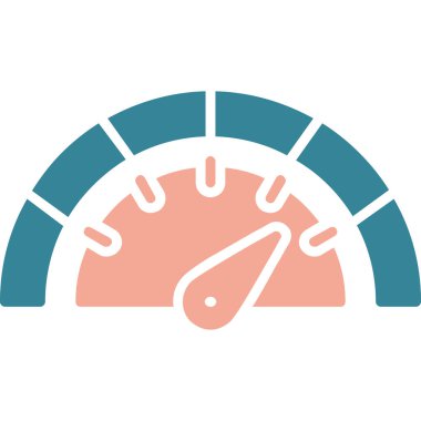 Hız göstergesi renkli vektör simgesi