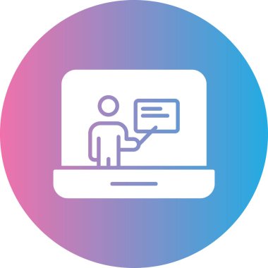 Bilgisayar. Web simgesi basit illüstrasyon