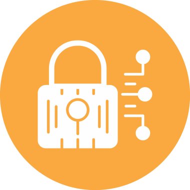 kilit web simgesi, basit illüstrasyon