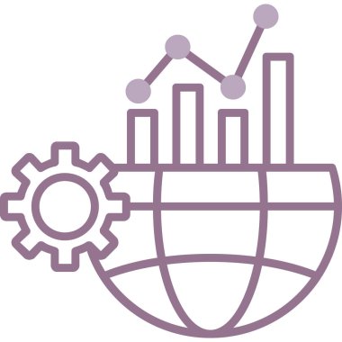 Global Business. Basit illüstrasyon