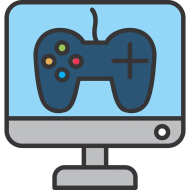 Oyun simgesi, vektör illüstrasyonu