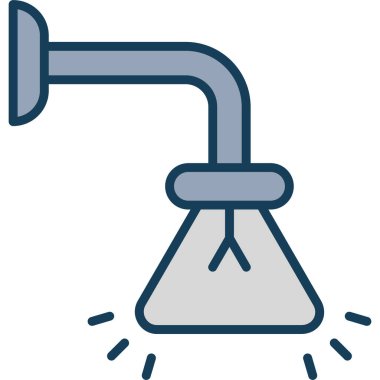 duş banyosu simgesi ana hatlarıyla