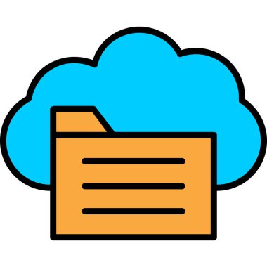 Kolayca düzenleyebilen ve düzenleyebilen Veri Depolama Vektörü simgesi