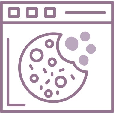 Yemek. Web simgesi basit illüstrasyon