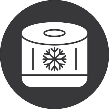 Soğuk vektör simgesi modern illüstrasyon