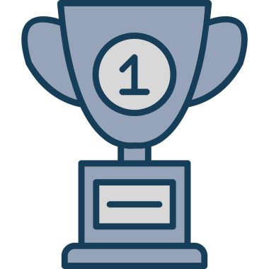 kupa vektör simgesi, modern biçim