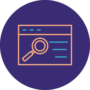 arama web simgesi illüstrasyonu