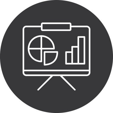 grafik ikonu vektör illüstrasyonu