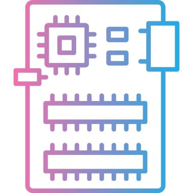 Bilgisayar yazıcısı. Web simgesi basit tasarım