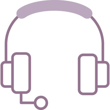 Kulaklık. Web simgesi basit illüstrasyon