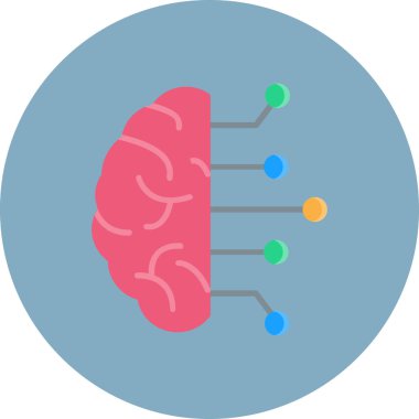 beyin vektör simgesi, modern biçim