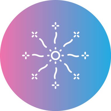 Bir kar tanesinin vektör çizimi