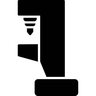 Mikroskop. Web simgesi basit illüstrasyon