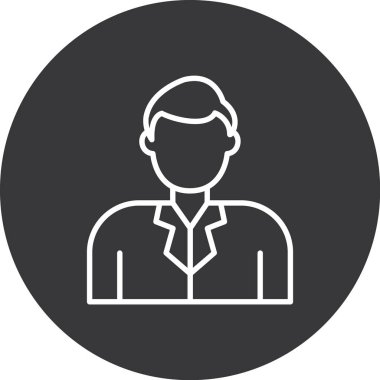 İşadamı Düz Vektör Simgesi