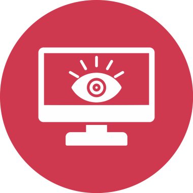 Göz. Web simgesi basit illüstrasyon