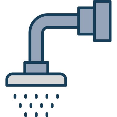 Duş musluk vektör simgesi