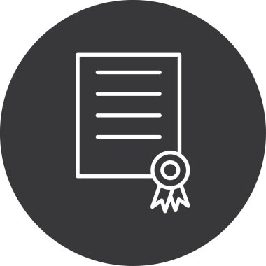 diploma simgesi vektör illüstrasyonu