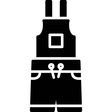 sırt çantası simgesi vektör illüstrasyonu