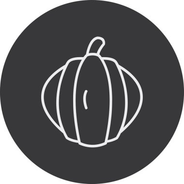 Balkabağım. Web simgesi basit illüstrasyon