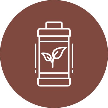 Pil simgesinin vektör illüstrasyonu