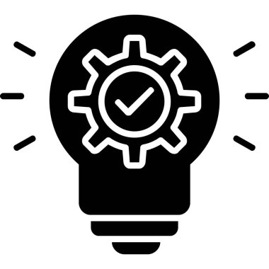 fikir web simgesi, basit vektör illüstrasyonu