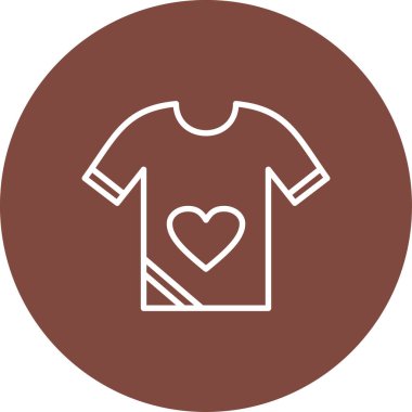 t-shirt vektör simgesi