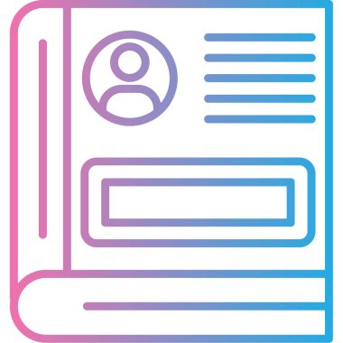 Kitap simgesi, modern vektör illüstrasyon tasarımı