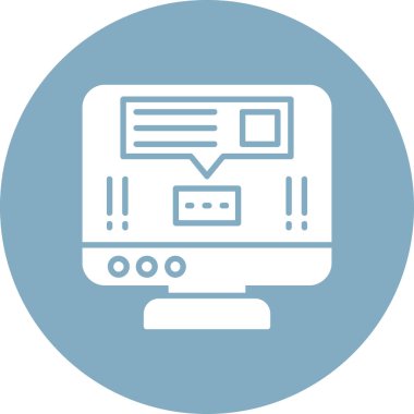 Web tasarım ikonu vektör illüstrasyonu