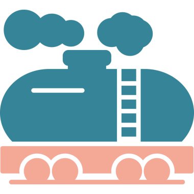 tren. Web simgesi basit illüstrasyon