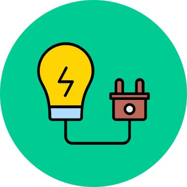 vektör enerji simgesi illüstrasyonu