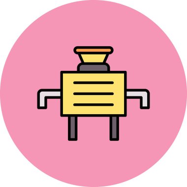 Namlu simgesi, vektör illüstrasyonu