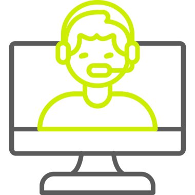 Çağrı merkezi. Web simgesi