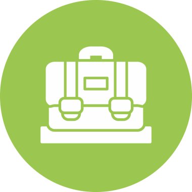 Çanta simgesinin vektör illüstrasyonu