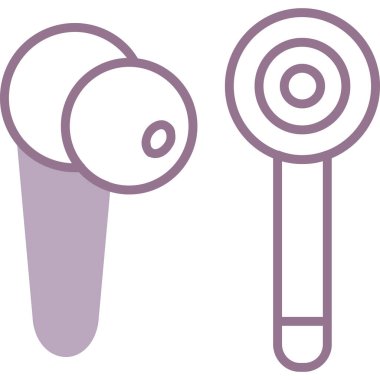 Yiyecek ve yiyecek ikonunun vektör illüstrasyonu