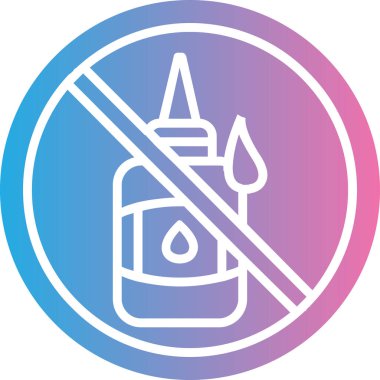 Dumansız ikonun vektör illüstrasyonu