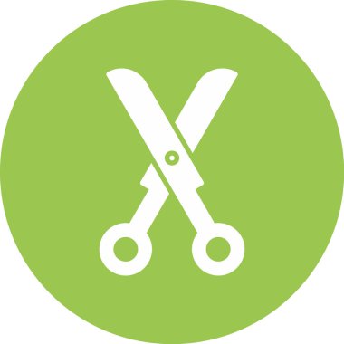 Makas Düz Vektör Simgesi