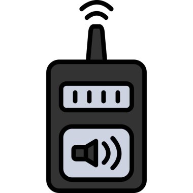 kablosuz aygıt simgesi. kablosuz aygıt vektör simgesi rengi düz izole