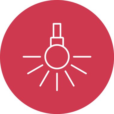 Ampul simgesinin vektör illüstrasyonu