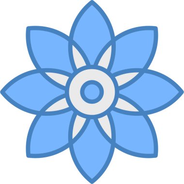 Çiçek. Web simgesi basit illüstrasyon