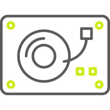 Video kamera. Web simgesi basit illüstrasyon